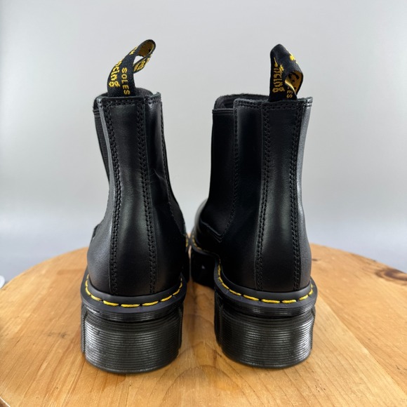 Dr Martens Audrick Chelsea Boots Womens Size 8 Black Leather Platform Shoes NEW - Picture 4 of 8